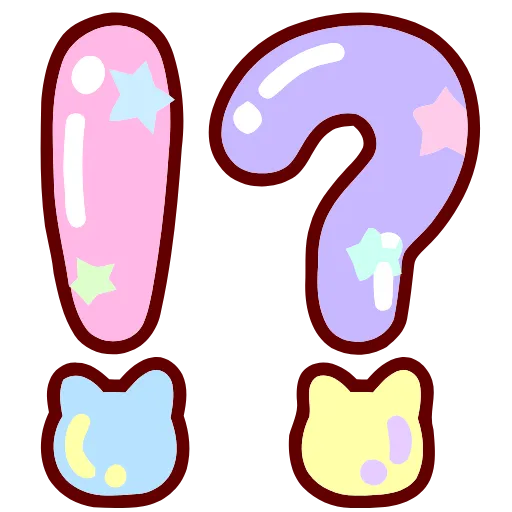 ⁉️ Эмодзи «Cute» для Telegram