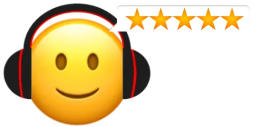5⃣ Стикер «Headphones» для Telegram