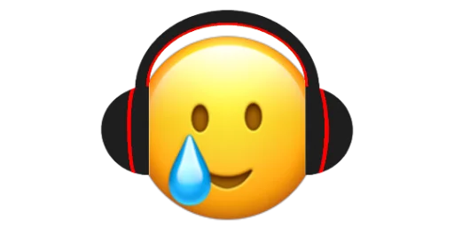 😢 Стикер «Headphones» для Telegram