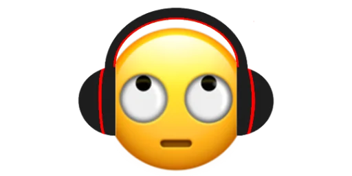 🙄 Стикер «Headphones» для Telegram