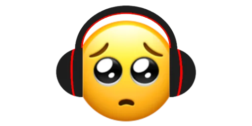🥺 Стикер «Headphones» для Telegram