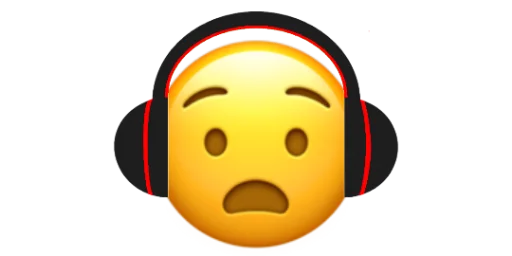 😧 Стикер «Headphones» для Telegram