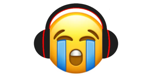 😭 Стикер «Headphones» для Telegram