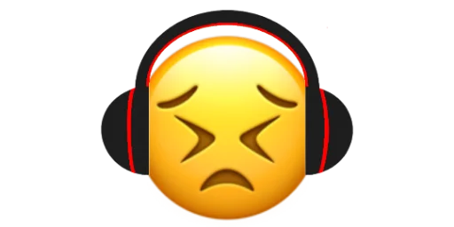 😣 Стикер «Headphones» для Telegram