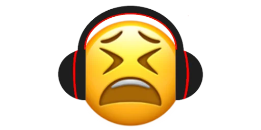 😫 Стикер «Headphones» для Telegram