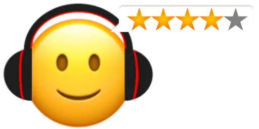 4⃣ Стикер «Headphones» для Telegram