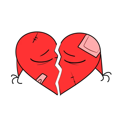 💔 Стикер «Рукосердцевые стикеры» для Telegram
