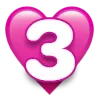 Стикер 53 ❤️ Буквы в сердечках - шрифт в сердечках ❤️