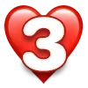 Стикер 8 ❤️ Буквы в сердечках - шрифт в сердечках ❤️