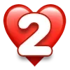 Стикер 34 ❤️ Буквы в сердечках - шрифт в сердечках ❤️
