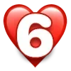 Стикер 38 ❤️ Буквы в сердечках - шрифт в сердечках ❤️
