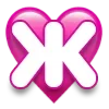 Стикер 52 ❤️ Буквы в сердечках - шрифт в сердечках ❤️