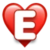 Стикер 6 ❤️ Буквы в сердечках - шрифт в сердечках ❤️
