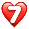 Стикер 39 ❤️ Буквы в сердечках - шрифт в сердечках ❤️
