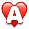 Обложка набора ❤️ Буквы в сердечках - шрифт в сердечках ❤️