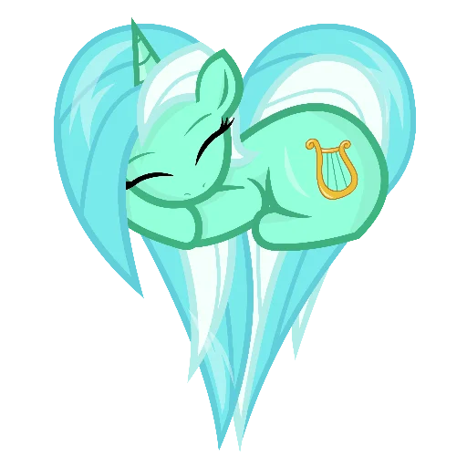 💙 Стикер «Heart mlp» для Telegram