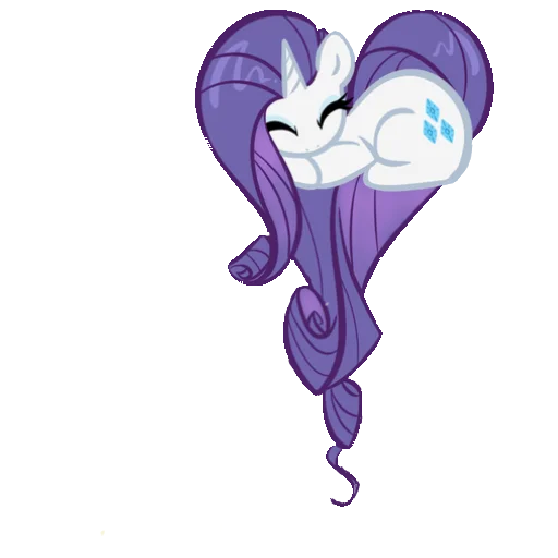 🤍 Стикер «Heart mlp» для Telegram