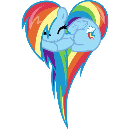 💙 Стикер «Heart mlp» для Telegram