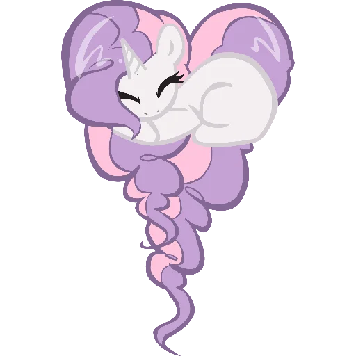 🤍 Стикер «Heart mlp» для Telegram
