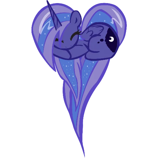 💙 Стикер «Heart mlp» для Telegram