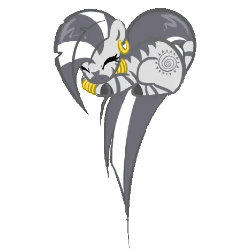 🤍 Стикер «Heart mlp» для Telegram