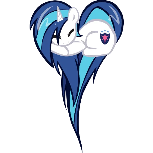 🤍 Стикер «Heart mlp» для Telegram