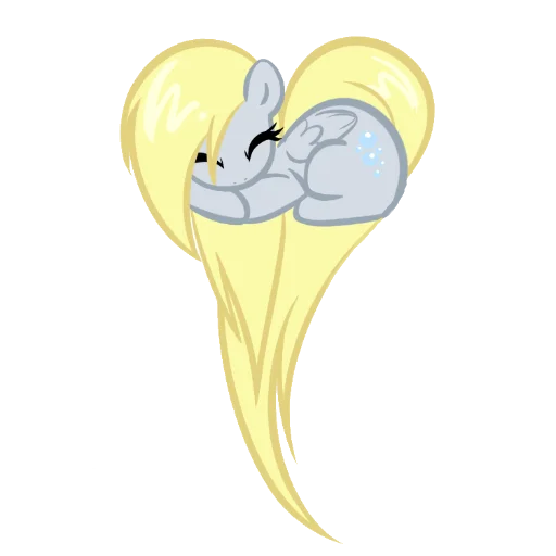 🤍 Стикер «Heart mlp» для Telegram