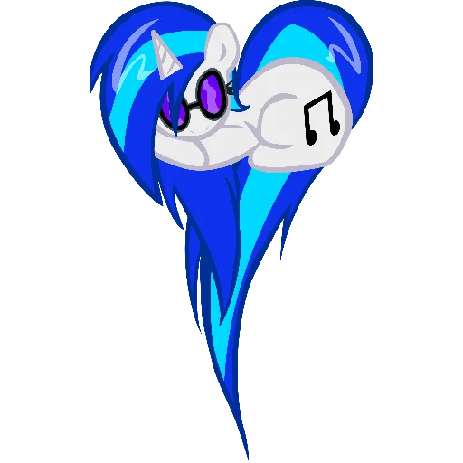 🤍 Стикер «Heart mlp» для Telegram