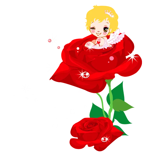 🌹 Стикер «Heart Flower» для Telegram