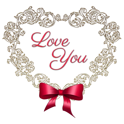 ❤ Стикер «Heart Flower» для Telegram