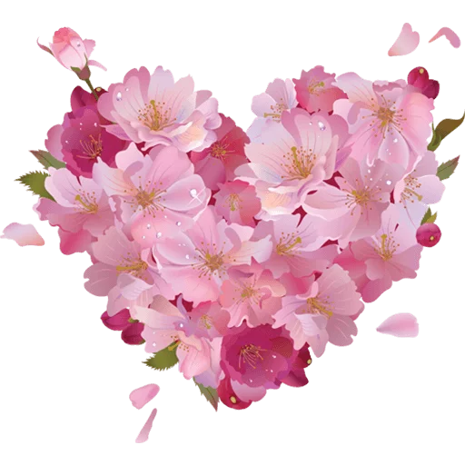 ❤ Стикер «Heart Flower» для Telegram