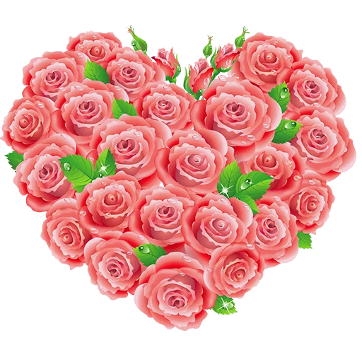❤ Стикер «Heart Flower» для Telegram