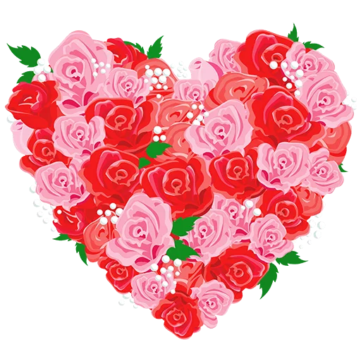 ❤ Стикер «Heart Flower» для Telegram