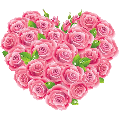 ❤ Стикер «Heart Flower» для Telegram