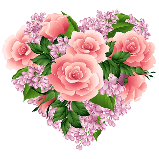 ❤ Стикер «Heart Flower» для Telegram
