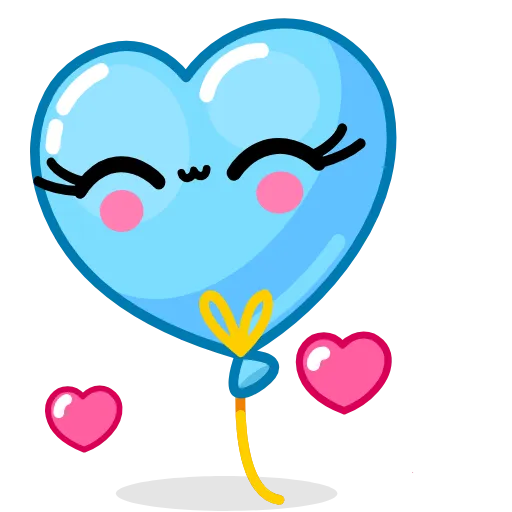 👋 Стикер «Helium Hearts» для Telegram