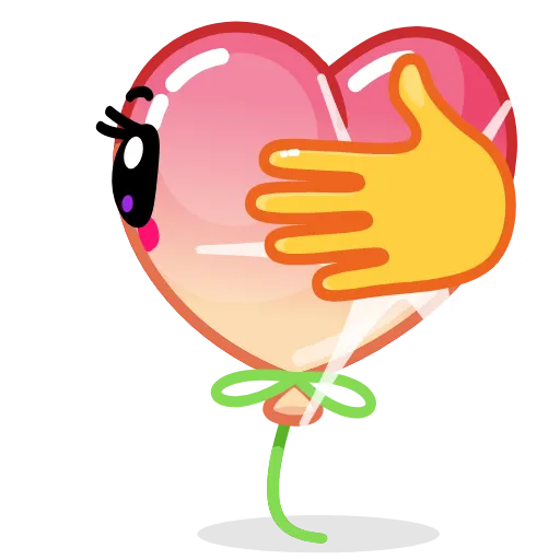 🍑 Стикер «Helium Hearts» для Telegram
