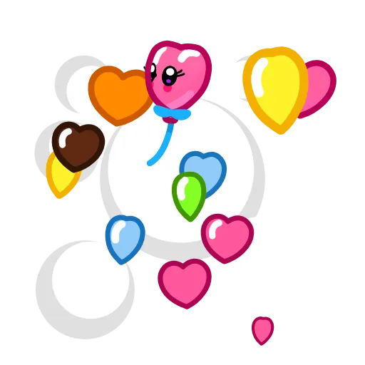 💘 Стикер «Helium Hearts» для Telegram