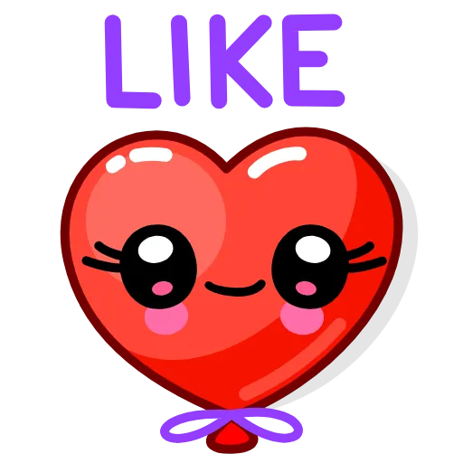 👍 Стикер «Helium Hearts» для Telegram
