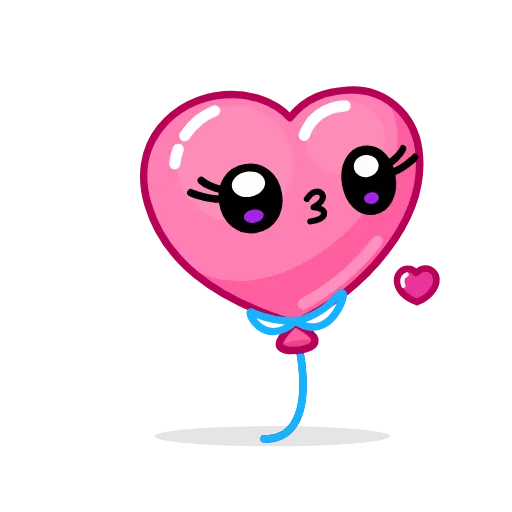 😘 Стикер «Helium Hearts» для Telegram