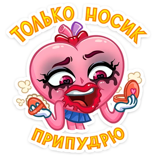 💄 Стикер «Сердце-чан» для Telegram