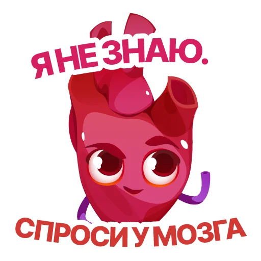 💁‍♀️ Стикер «АНАТОМИЧЕСКОЕ СЕРДЦЕ» для Telegram