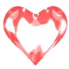 Стикер 7 Heart ❤️ сердечки для реакций и статусов