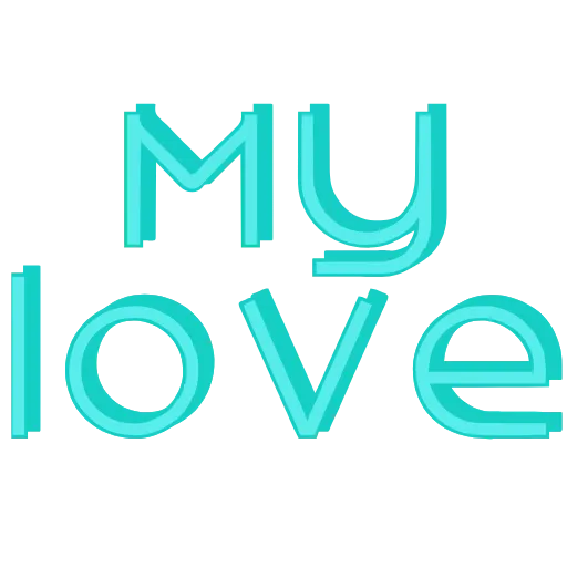 😘 Эмодзи «Розовые буквы, сердечки, иконки» для Telegram