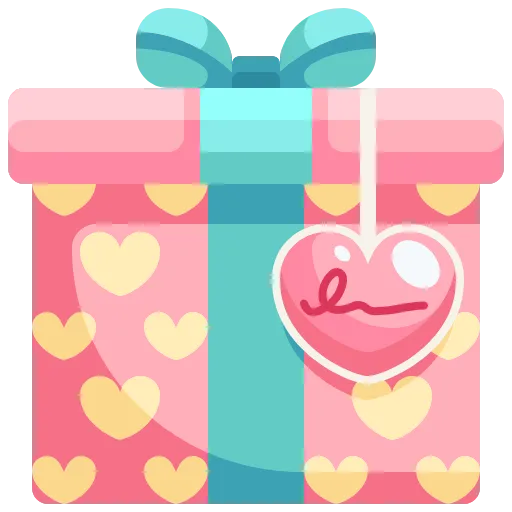 🎁 Эмодзи «Розовые буквы, сердечки, иконки» для Telegram