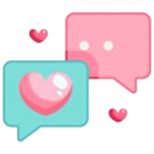 🤩 Эмодзи «Розовые буквы, сердечки, иконки» для Telegram