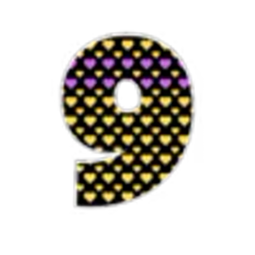 9️⃣ Эмодзи «Hearts Font» для Telegram