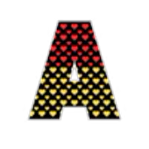 Стикерпак Hearts Font для Telegram