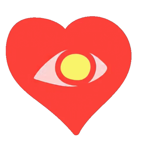 👁 Стикер «Сердечки» для Telegram