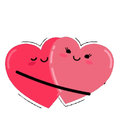 🤗 Стикер «Сердечки» для Telegram